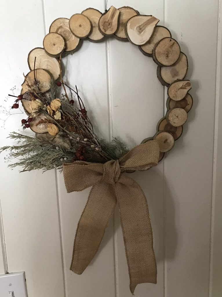 wooden wreath